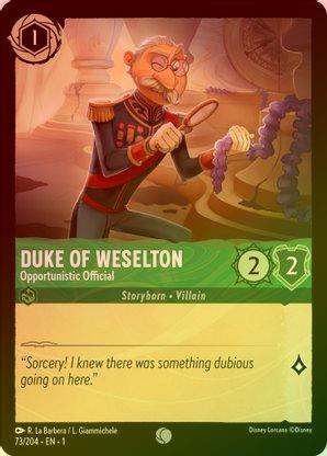 Duke of Weselton (Opportunistic Official) - 73/204 - Common (Foil) available at 401 Games Canada