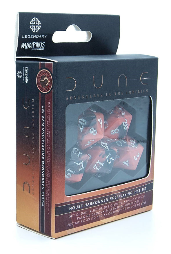 Dune RPG - Dice Set - Harkonnen available at 401 Games Canada