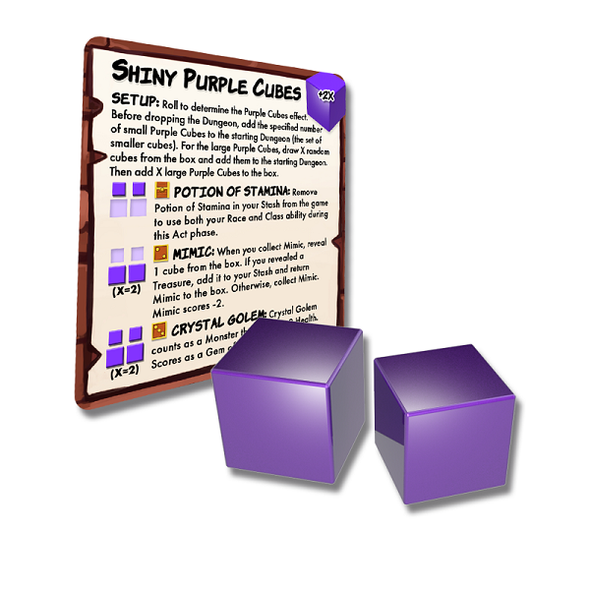 Dungeon Drop: Shiny Purple Cubes available at 401 Games Canada