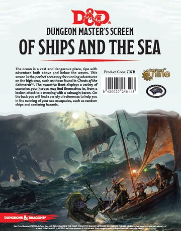 Dungeons & Dragons - 5th Edition - Dungeon Master's Screen - Of Ships and the Sea available at 401 Games Canada