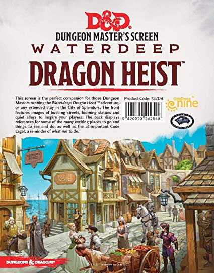 Dungeons & Dragons - 5th Edition - Dungeon Master's Screen - Waterdeep: Dragon Heist available at 401 Games Canada