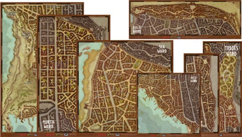 Dungeons & Dragons - 5th Edition - Waterdeep Wards Dragon Heist Map Set available at 401 Games Canada