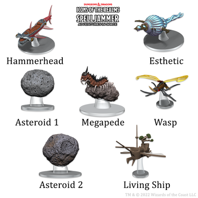 Dungeons & Dragons Icons of the Realms - Ship Scale - Asteroid Encounters available at 401 Games Canada