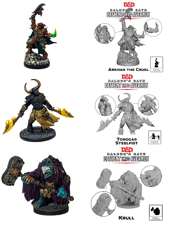 Dungeons & Dragons - Miniatures - Collector's Series - Arkhan the Cruel & The Dark Order available at 401 Games Canada