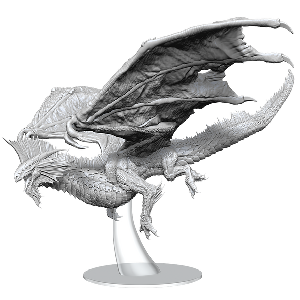 Dungeons & Dragons Nolzur's Marvelous Unpainted Minis: Adult Silver Dragon available at 401 Games Canada