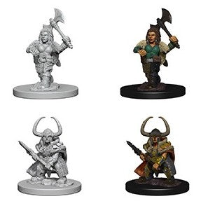 Dungeons & Dragons Nolzur's Marvelous Unpainted Minis: Dwarf Female Barbarian available at 401 Games Canada