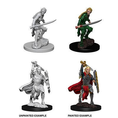 Dungeons & Dragons Nolzur's Marvelous Unpainted Minis: Female Elf Fighter available at 401 Games Canada