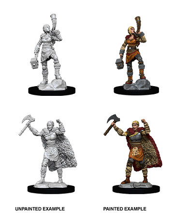 Dungeons & Dragons Nolzur's Marvelous Unpainted Minis: Female Human Barbarian available at 401 Games Canada