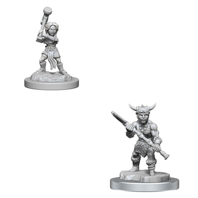 Dungeons & Dragons Nolzur's Marvelous Unpainted Minis: Halfling Barbarians available at 401 Games Canada