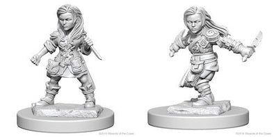 Dungeons & Dragons Nolzur's Marvelous Unpainted Minis: Halfling Female Rogue available at 401 Games Canada