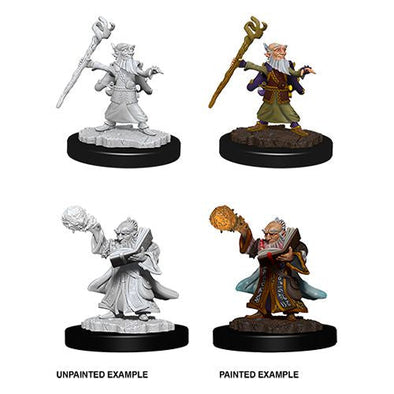 Dungeons & Dragons Nolzur's Marvelous Unpainted Minis: Male Gnome Wizard available at 401 Games Canada