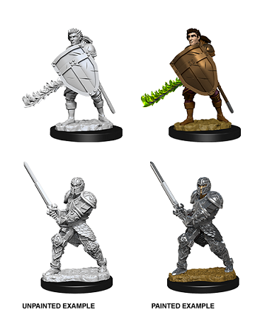 Dungeons & Dragons Nolzur's Marvelous Unpainted Minis: Male Human Fighter available at 401 Games Canada