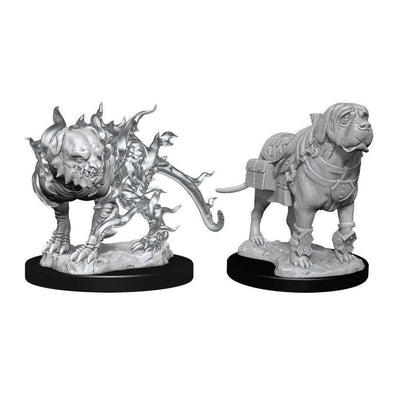 Dungeons & Dragons Nolzur's Marvelous Unpainted Minis: Mastiff & Shadow Mastiff available at 401 Games Canada