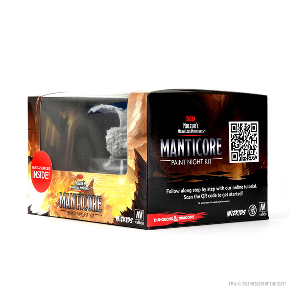 Dungeons & Dragons Nolzur's Marvelous Unpainted Minis - Paint Night Kit - Manticore available at 401 Games Canada