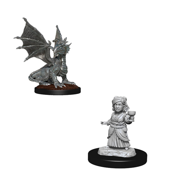 Dungeons & Dragons Nolzur's Marvelous Unpainted Minis: Silver Dragon Wyrmling available at 401 Games Canada