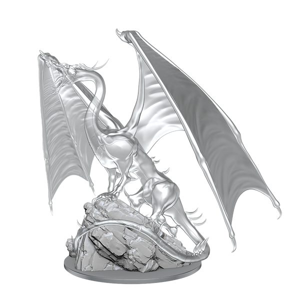 Dungeons & Dragons Nolzur's Marvelous Unpainted Minis: Young Emerald Dragon available at 401 Games Canada