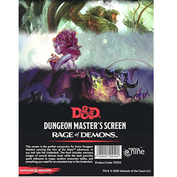 Dungeons and Dragons 5th Edition - Rage of Demons Dungeon Master's Screen available at 401 Games Canada