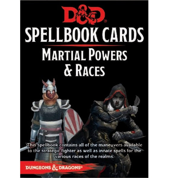 Dungeons and Dragons 5th Edition - Spellbook Cards - 2nd Edition - Martial Powers and Races available at 401 Games Canada