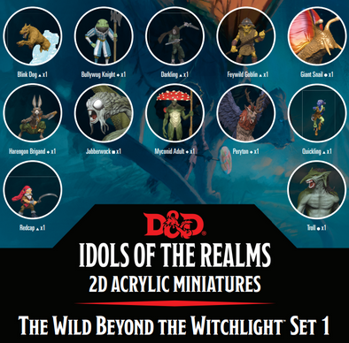 Dungeons and Dragons Acrylic Pawns - Idols of the Realms - Beyond the Witchlight Set 1 available at 401 Games Canada