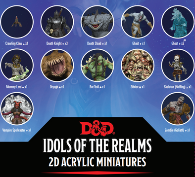 Dungeons and Dragons Acrylic Pawns - Idols of the Realms - Boneyard Set 1 available at 401 Games Canada