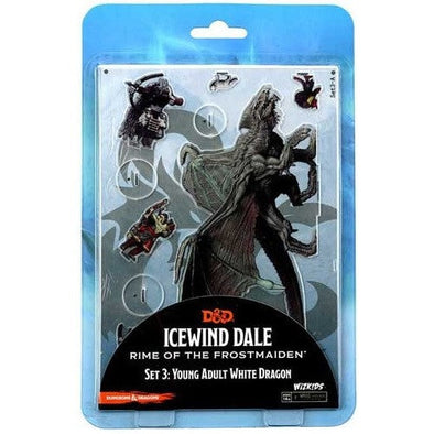 Dungeons and Dragons Acrylic Pawns - Idols of the Realms - Icewind Dale: Rime of the Frostmaiden - Set 3: Young Adult White Dragon available at 401 Games Canada