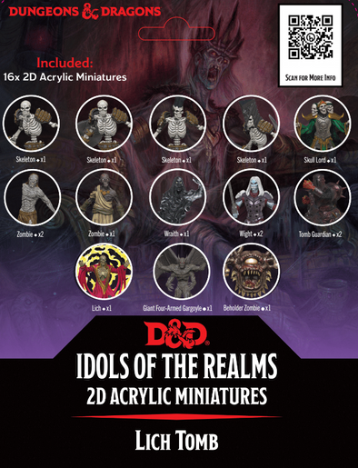 Dungeons and Dragons Acrylic Pawns - Idols of the Realms - Lich Tomb available at 401 Games Canada