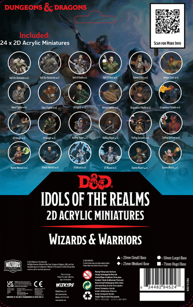 Dungeons and Dragons Acrylic Pawns - Idols of the Realms - Wizards & Warriors available at 401 Games Canada