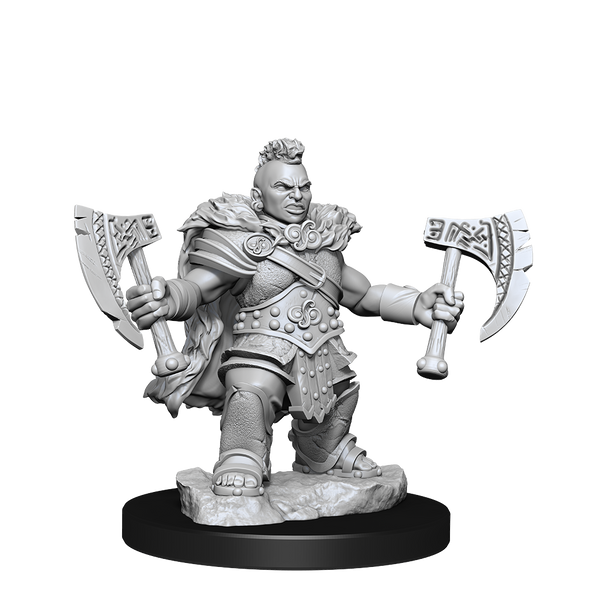 Dungeons and Dragons Frameworks - Unassembled Miniatures - Dwarf Barbarian Female available at 401 Games Canada