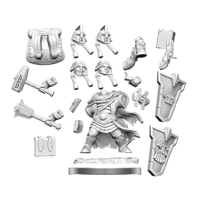 Dungeons and Dragons Frameworks - Unassembled Miniatures - Dwarf Cleric Female available at 401 Games Canada