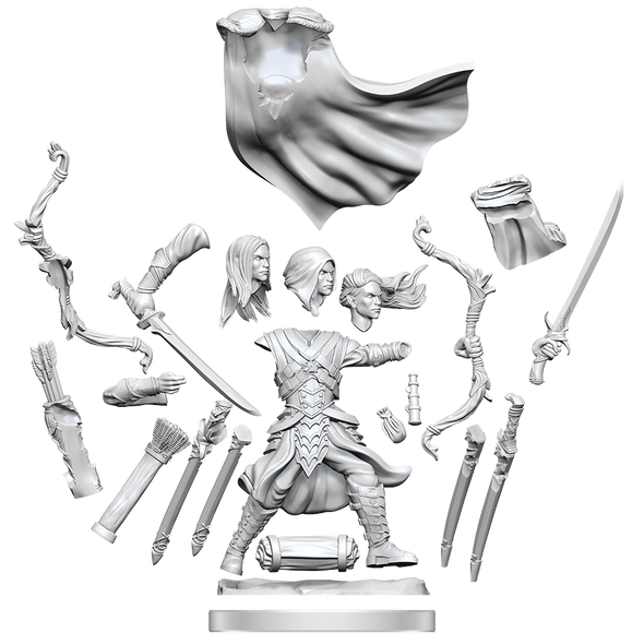 Dungeons and Dragons Frameworks - Unassembled Miniatures - Elf Ranger Male available at 401 Games Canada