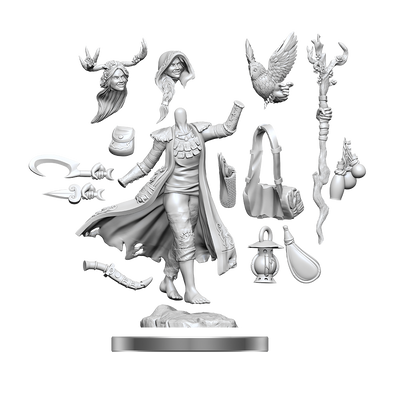 Dungeons and Dragons Frameworks - Unassembled Miniatures - Human Druid Female available at 401 Games Canada