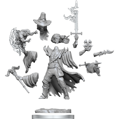 Dungeons and Dragons Frameworks - Unassembled Miniatures - Human Warlock Male available at 401 Games Canada