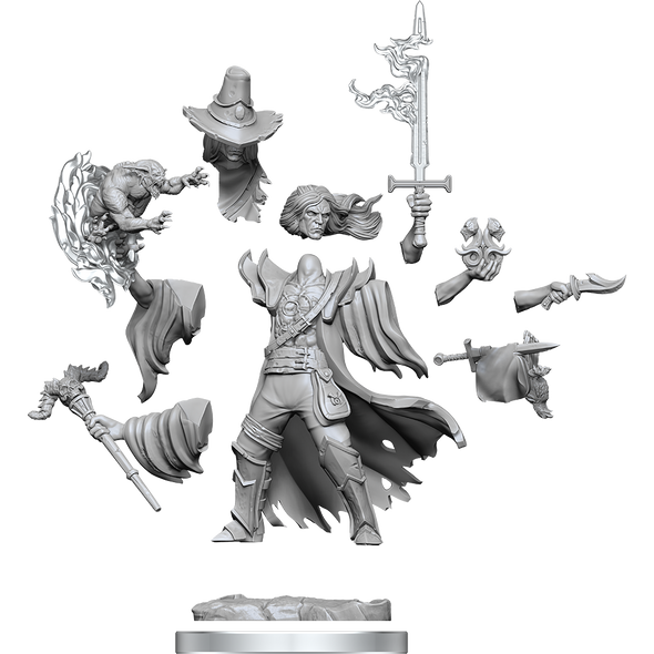 Dungeons and Dragons Frameworks - Unassembled Miniatures - Human Warlock Male available at 401 Games Canada