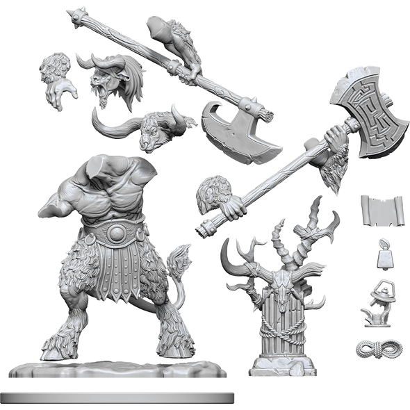 Dungeons and Dragons Frameworks - Unassembled Miniatures - Minotaur available at 401 Games Canada