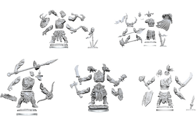 Dungeons and Dragons Frameworks - Unassembled Miniatures - Orcs available at 401 Games Canada