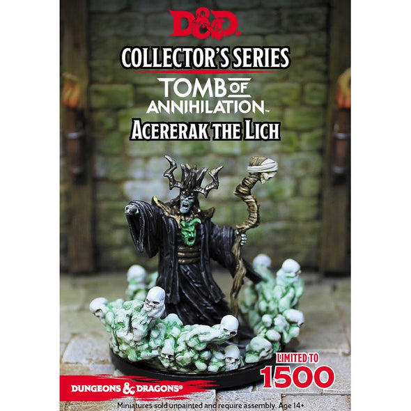 Dungeons and Dragons Miniature Collector's Series - Acererak the Lich available at 401 Games Canada