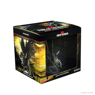 Dungeons and Dragons Minis - Icons of the Realms: Adult Black Dragon available at 401 Games Canada