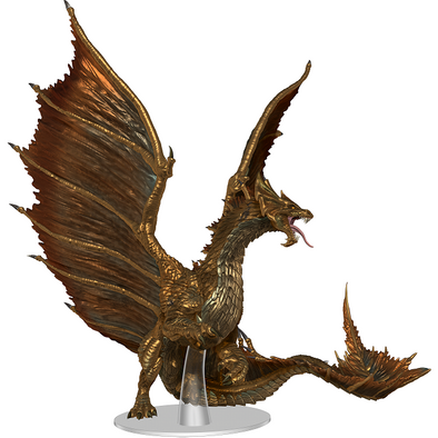 Dungeons and Dragons Minis - Icons of the Realms: Adult Brass Dragon available at 401 Games Canada