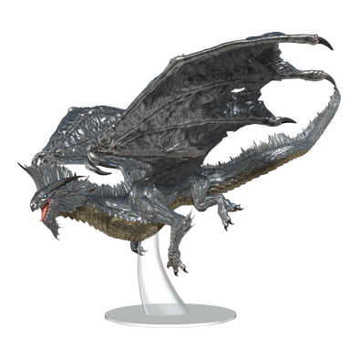 Dungeons and Dragons Minis - Icons of the Realms: Adult Silver Dragon available at 401 Games Canada