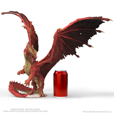 Dungeons and Dragons Minis - Icons of the Realms: Gargantuan Balagos Ancient Red Dragon Figure available at 401 Games Canada