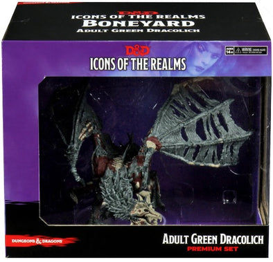 Dungeons and Dragons Minis - Icons of the Realms: Green Dracolich Premium Set available at 401 Games Canada