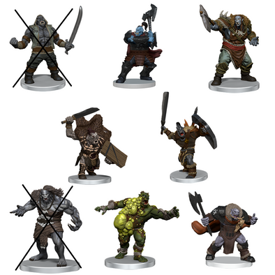 Dungeons and Dragons Minis - Icons of the Realms: Orc Warband - Missing Pieces (Sealed / Mispackaged) available at 401 Games Canada