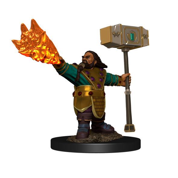 Dungeons and Dragons Minis - Icons of the Realms Premium Minis: Dwarf Cleric Male available at 401 Games Canada