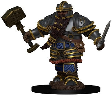 Dungeons and Dragons Minis - Icons of the Realms Premium Minis: Dwarf Male Fighter available at 401 Games Canada