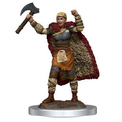 Dungeons and Dragons Minis - Icons of the Realms Premium Minis: Female Human Barbarian available at 401 Games Canada