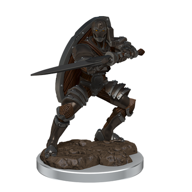 Dungeons and Dragons Minis - Icons of the Realms Premium Minis: Male Warforged Fighter available at 401 Games Canada