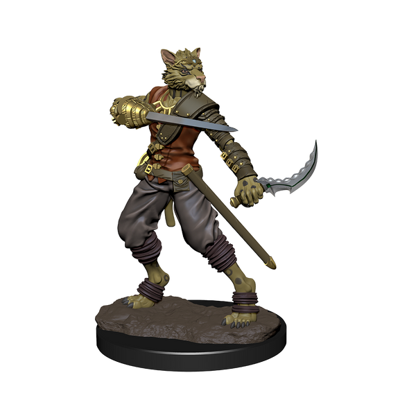 Dungeons and Dragons Minis - Icons of the Realms Premium Minis: Tabaxi Rogue Male available at 401 Games Canada