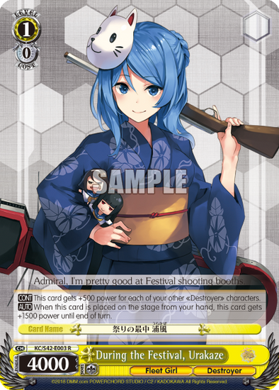 During the Festival, Urakaze - KC/S42-003 - Rare available at 401 Games Canada