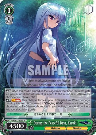 During the Peaceful Days, Kazuki - GRI/S72-E030 - Rare available at 401 Games Canada