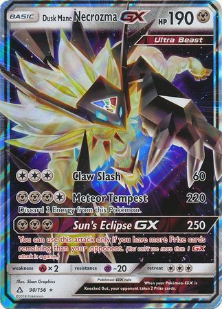 Dusk Mane Necrozma GX - 90/156 - Ultra Rare available at 401 Games Canada